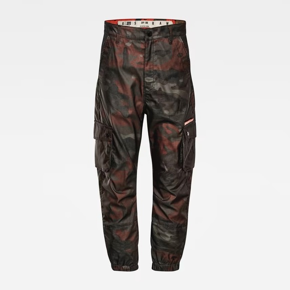 G-Star Pants - NWT G-Star E Boyfriend Mid Cargo Pants - Silkscreen Ripstop Print